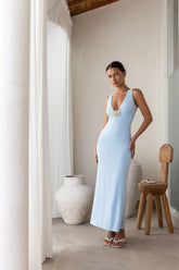 Coastal Caprice Maxi Dress Blue