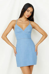 Small Town Dress Light Denim