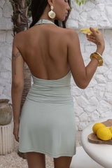 Sail Away Darling Mini Dress Green