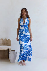 Voices All Around Maxi Dress Blue