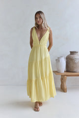 Pure Delights Maxi Dress Yellow