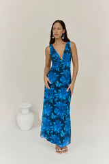 Just Landed Looks Maxi Dress Blue