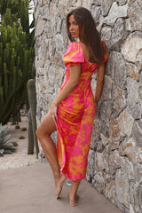 Lovers Balcony Maxi Dress Orange