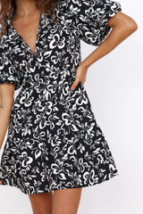 Mystic Sunrise Dress Black