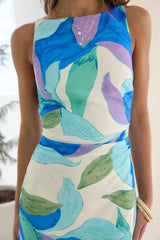 Sunset Glow Maxi Dress Blue