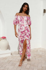 Comprehend It Midi Dress Pink