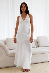 Ivory Dream Maxi Dress White