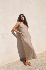 Dedicated To You Maxi Dress Brown