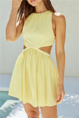 Golden Glimpse Mini Dress Butter
