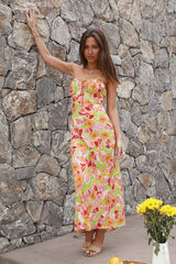 Water Lilies Maxi Dress Orange