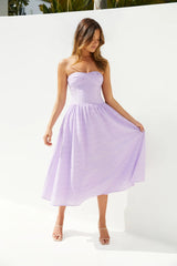 Mimi Moments Strapless Maxi Dress Lilac