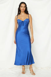 Roaming Girl Maxi Dress Blue