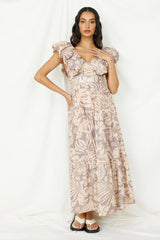 Celestial Paradise Maxi Dress Beige