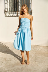 Princess Treatment Bubble Hem Midi Dress