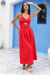 Cherry Kisses Maxi Dress Red