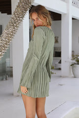 Twist And Turns Dress Green