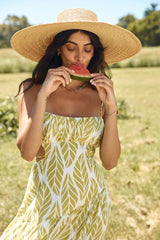 Tropic Trails Maxi Dress Green