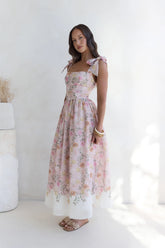 Sunflower Swing Maxi Dress Pink