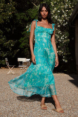 Lovers Dance Midi Dress Green