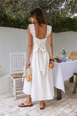 Miss Daisy Maxi Dress Ivory