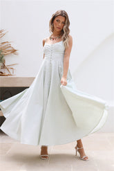 Rising Moon Maxi Dress Green