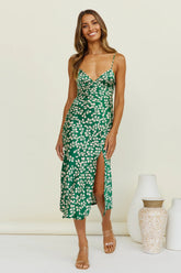 Climbing Vines Maxi Dress Green