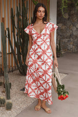 Citrus and Spice Maxi Dress Orange