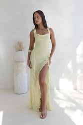 All Night Affair Maxi Dress Yellow