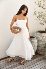 Take Her Dancing Maxi Dress White