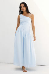 Lexi Love One Shoulder Maxi Dress Blue