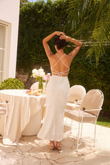 Next to me Midi Dress in Cream