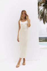 Moonlit Sway Midi Dress Yellow