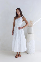 Snowy Mountain Maxi Dress White