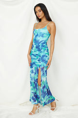 Deep Sea Dive Maxi Dress Blue