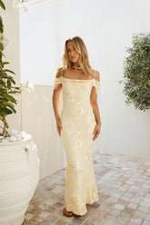 Off The Record Maxi Dress Yellow