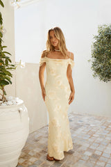 Off The Record Maxi Dress Yellow