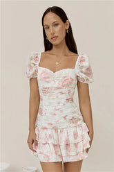 Flora’s Dream Mini Dress White