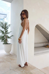Warmth Of Love Maxi Dress White
