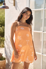 Cancun Chaos Mini Dress Orange