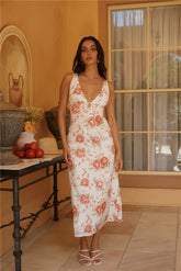 Fleeting Moments Floral Mini Dress Red