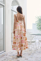 Posi Postcards Maxi Dress Print