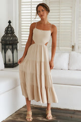 Got The Sun Maxi Dress Beige