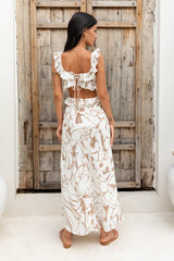 In Wonderland Maxi Dress Brown