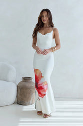 Holding On Tight Maxi Dress Cream