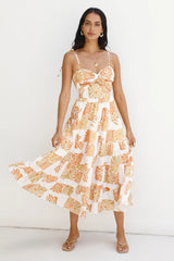 Sundrenched Serenade Midi Dress Orange