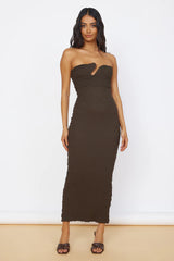 Timeless Treasures Maxi Dress Brown