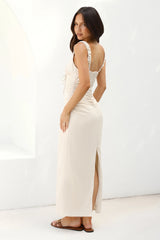 Shoreline Dreams Maxi Dress Beige