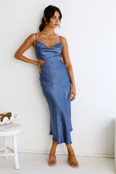 Touch The Sky Maxi Dress Blue