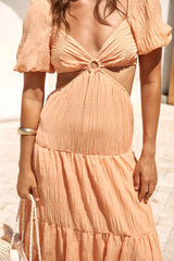 Sun Of The Sky Maxi Dress Orange