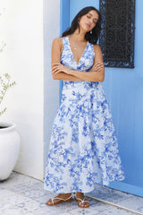 Enchanted Isles Maxi Dress Blue